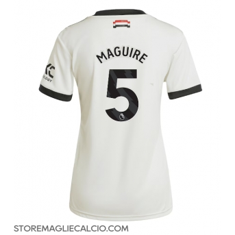 Manchester United Harry Maguire #5 Maglia Gara Terza Repliche 2024-25 Donna Maniche Corte